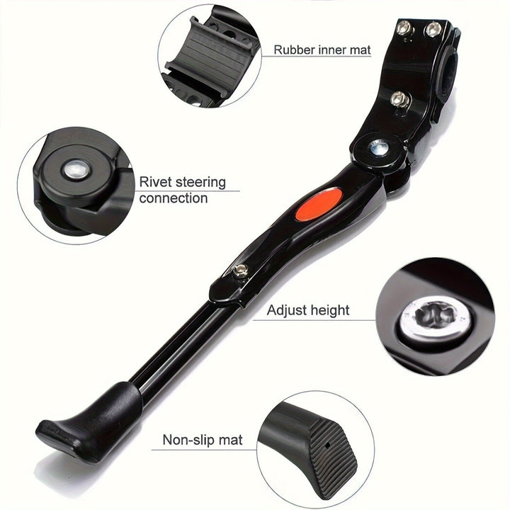 Soporte de bicicleta ajustable – Aluminio resistente, altura ajustable de 32,7 a 37,8 cm, instalación fácil