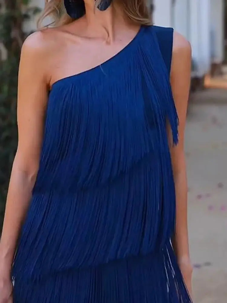 Robe Flecos Andaluz Femme | Design Asymétrique avec Mouvements Dynamiques