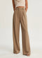 Pantalon De Costume Taille Haute à Jambes Larges