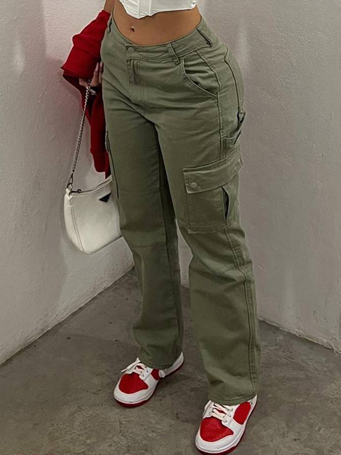 Nova | Pantalon Cargo Taille Haute Chic & Confortable