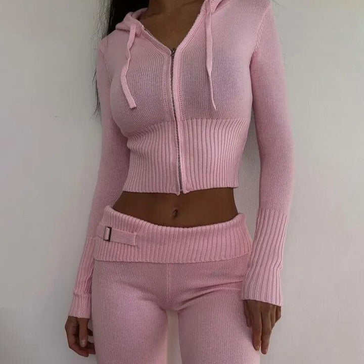Thibaulten | Elegante conjunto de punto para mujer: comodidad y estilo
