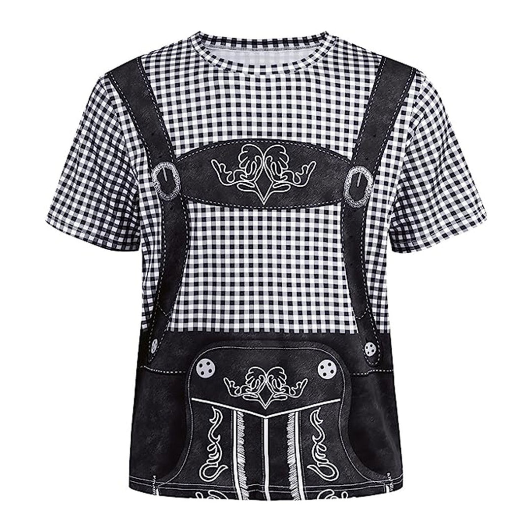 Wiesngaudi T-Shirt Unisexe – Design Lederhosen Photo-Réaliste, Fêtes & Oktoberfest