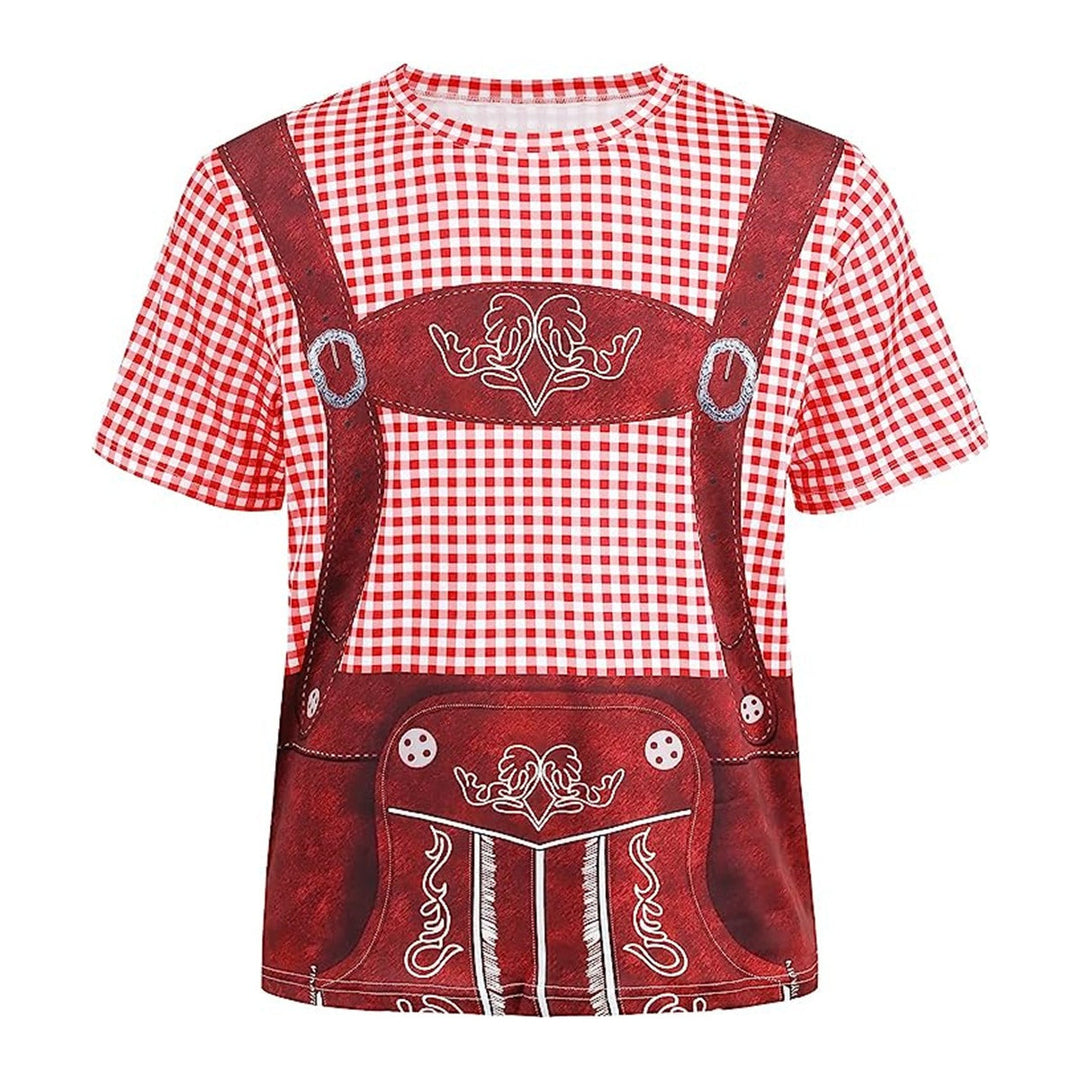 Wiesngaudi T-Shirt Unisexe – Design Lederhosen Photo-Réaliste, Fêtes & Oktoberfest