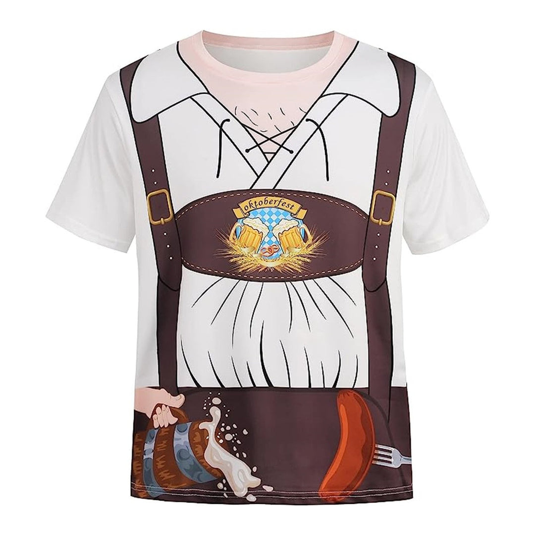 Wiesngaudi T-Shirt Unisexe – Design Lederhosen Photo-Réaliste, Fêtes & Oktoberfest
