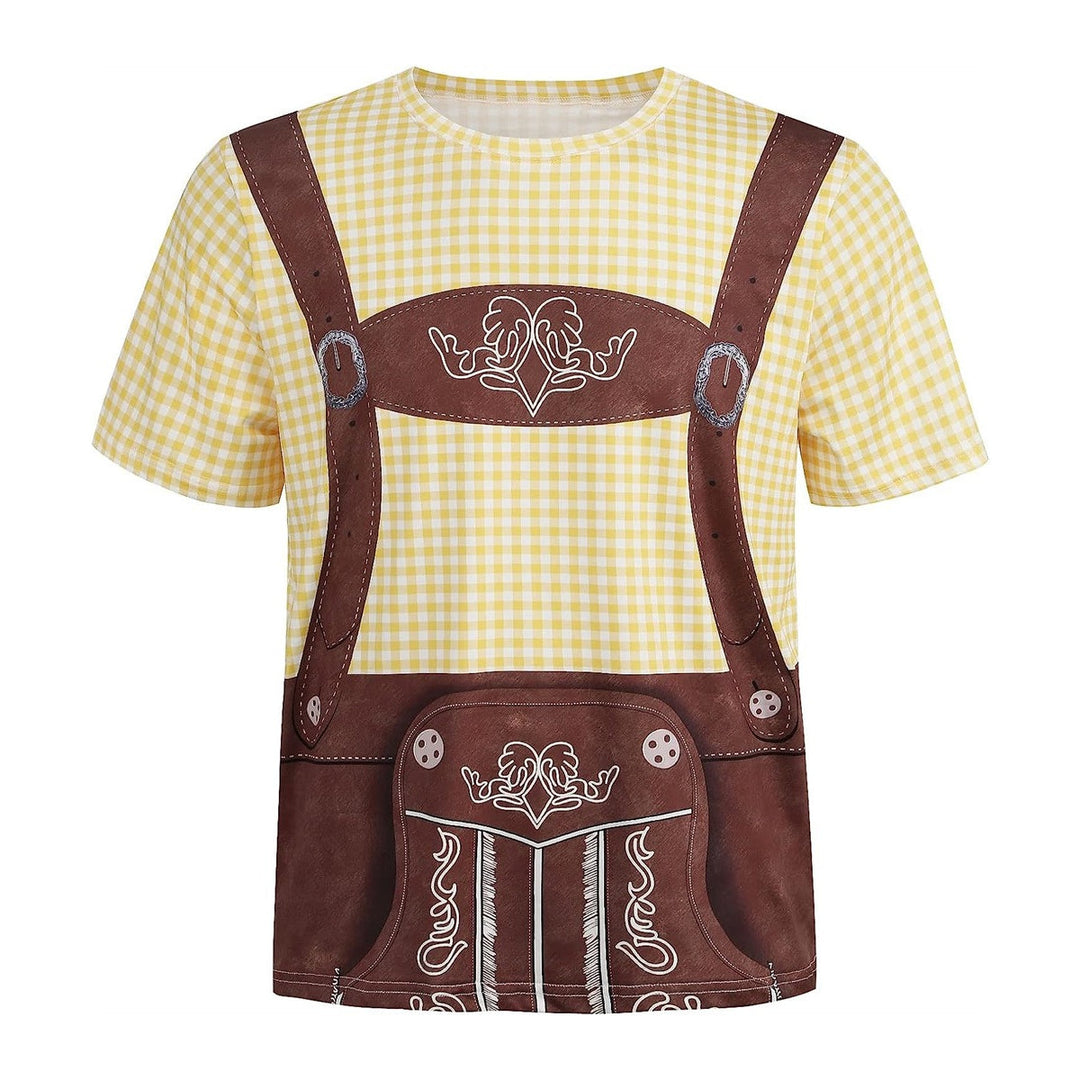 Wiesngaudi T-Shirt Unisexe – Design Lederhosen Photo-Réaliste, Fêtes & Oktoberfest