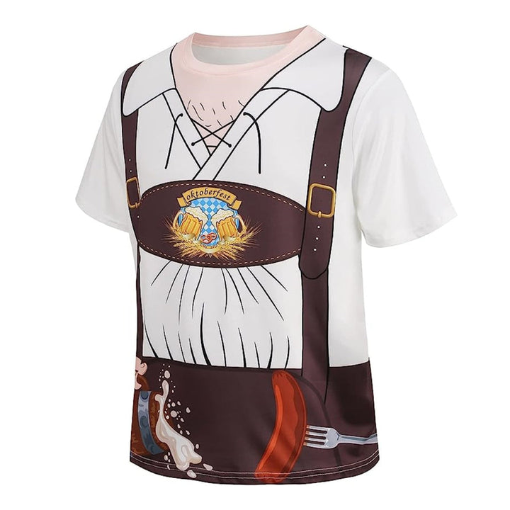 Wiesngaudi T-Shirt Unisexe – Design Lederhosen Photo-Réaliste, Fêtes & Oktoberfest