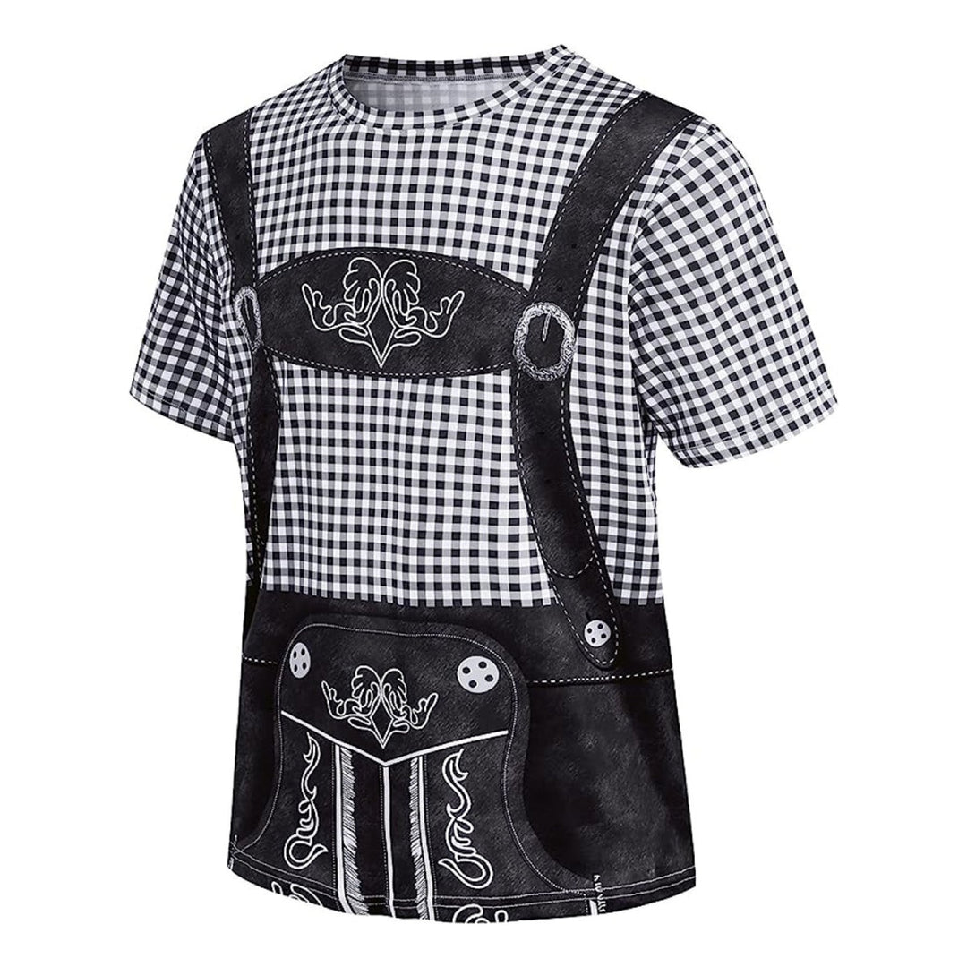 Wiesngaudi T-Shirt Unisexe – Design Lederhosen Photo-Réaliste, Fêtes & Oktoberfest