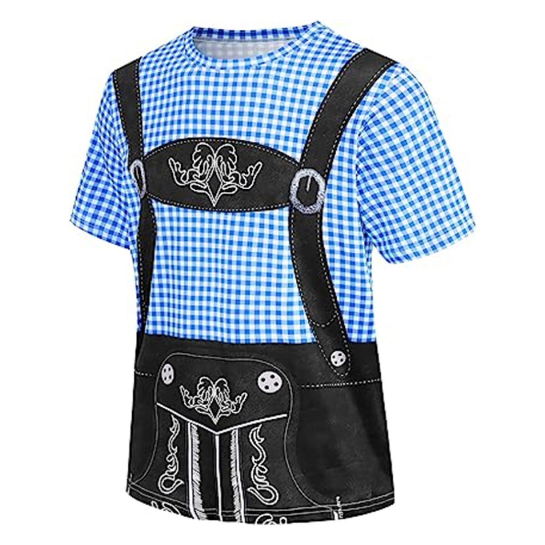 Wiesngaudi T-Shirt Unisexe – Design Lederhosen Photo-Réaliste, Fêtes & Oktoberfest