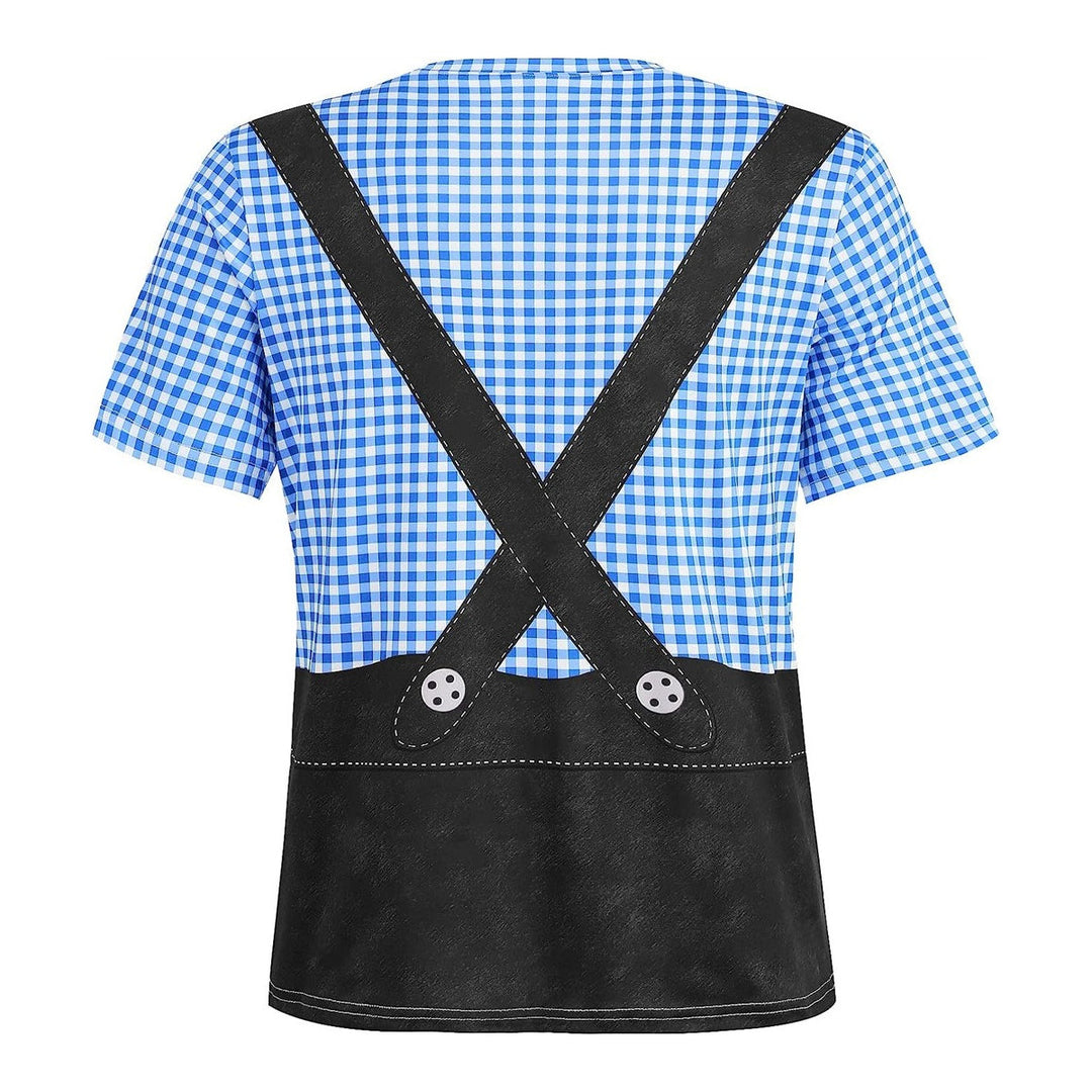 Wiesngaudi T-Shirt Unisexe – Design Lederhosen Photo-Réaliste, Fêtes & Oktoberfest