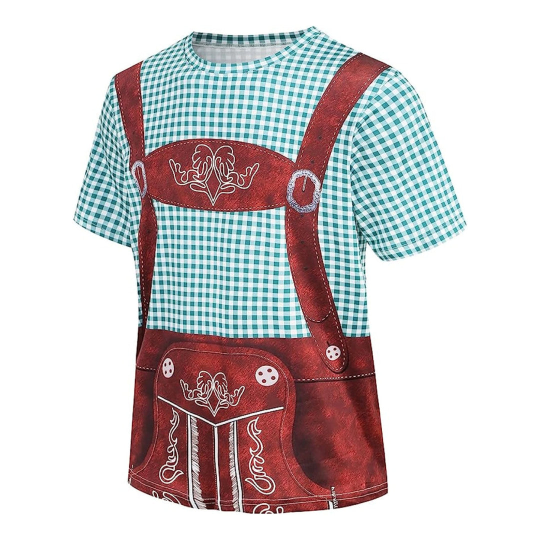 Wiesngaudi T-Shirt Unisexe – Design Lederhosen Photo-Réaliste, Fêtes & Oktoberfest
