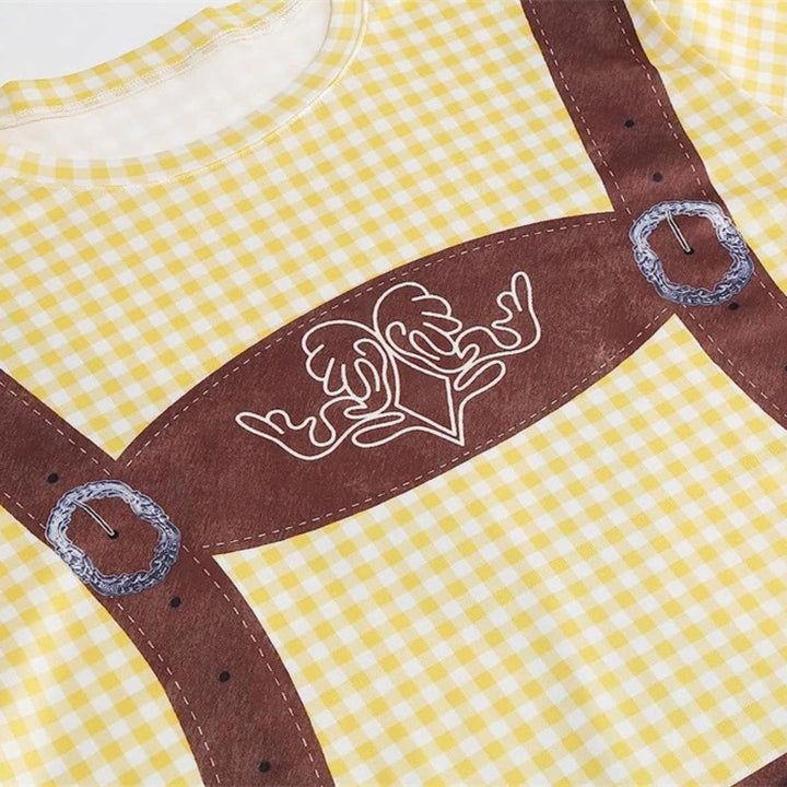 Wiesngaudi T-Shirt Unisexe – Design Lederhosen Photo-Réaliste, Fêtes & Oktoberfest