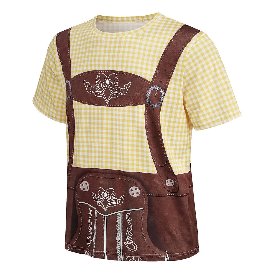 Wiesngaudi T-Shirt Unisexe – Design Lederhosen Photo-Réaliste, Fêtes & Oktoberfest