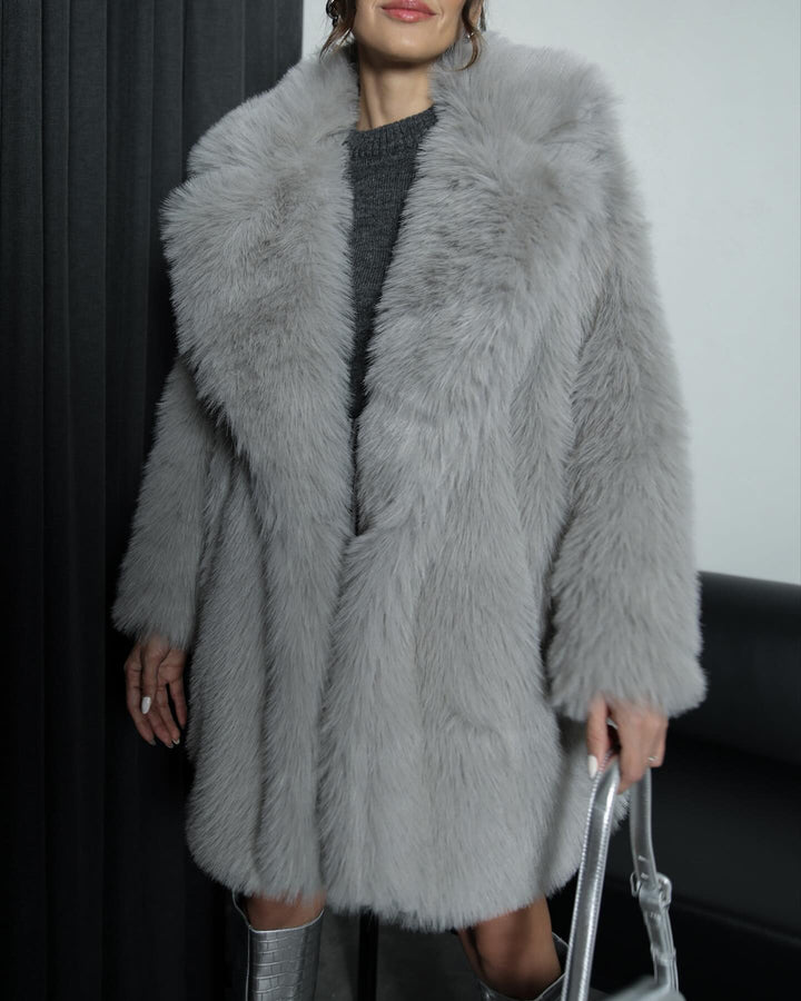 Ruth Manteau Élégant en Fourrure Synthétique | Style Classique et Chaleur