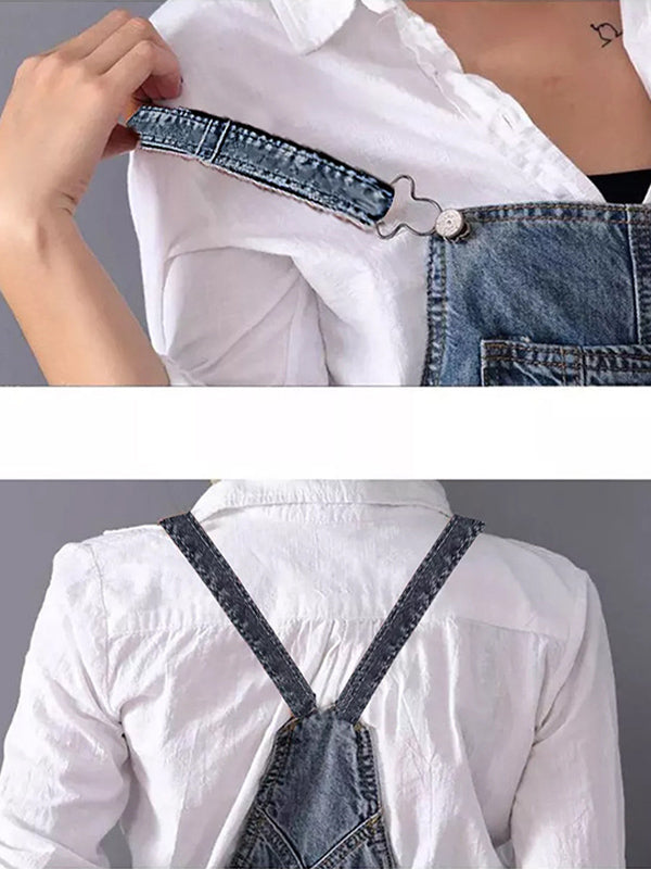 Jhasmine Robe en Jean | Robe Décontractée en Denim avec Détails Vintage