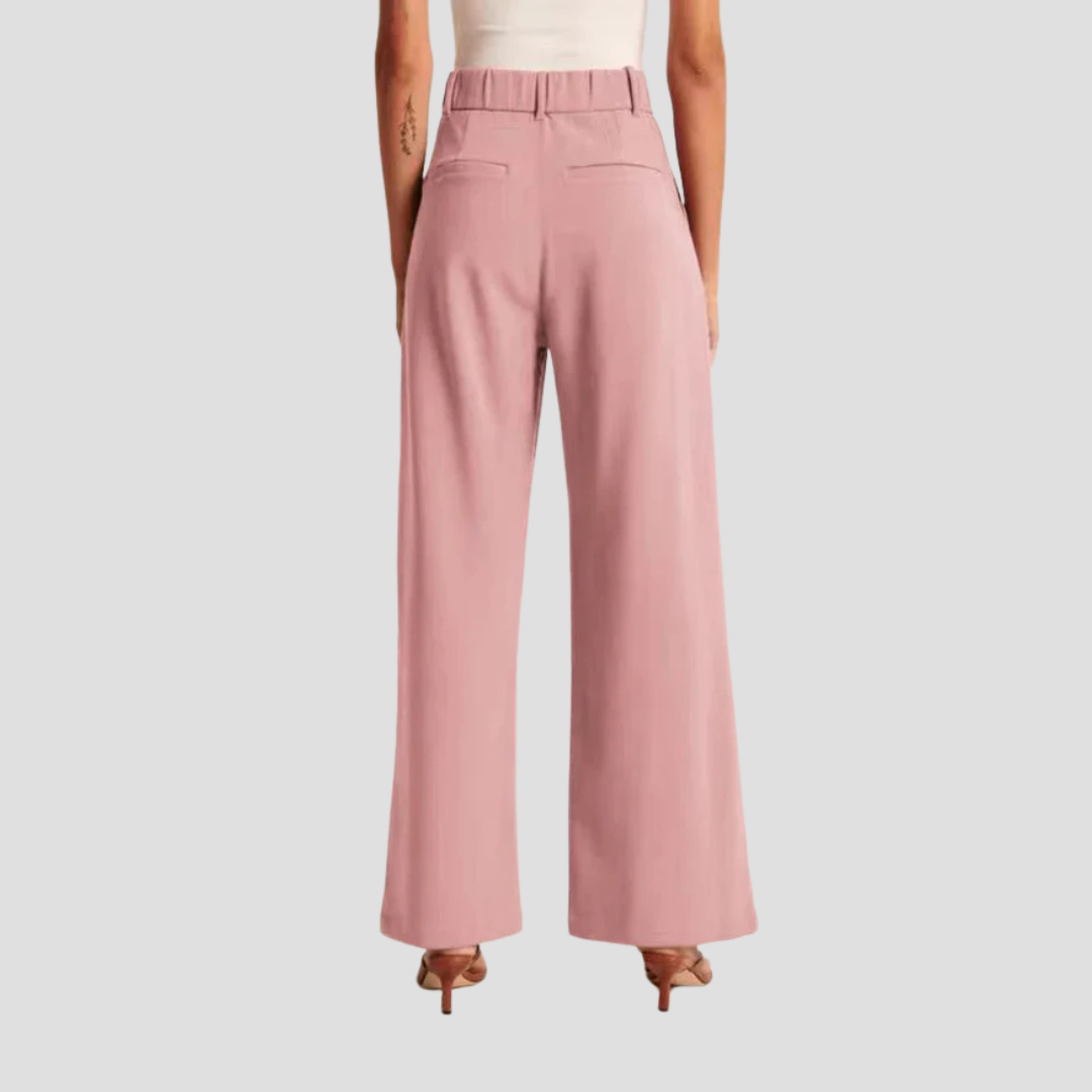 Capucine Pantalon Large Taille Haute | Structure Tailleur & Polyvalence Décontractée