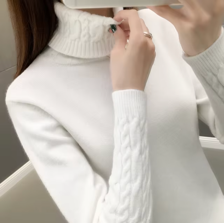 Althea Pull en Laine à Col Roulé pour Femme | Chaleur et Élégance Intemporelle