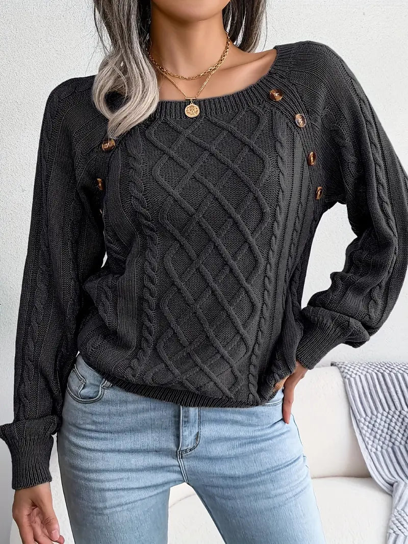 Aldara | Pull élégant pour femme, Polyvalent et confortable, Design raffiné pour une élégance au quotidien