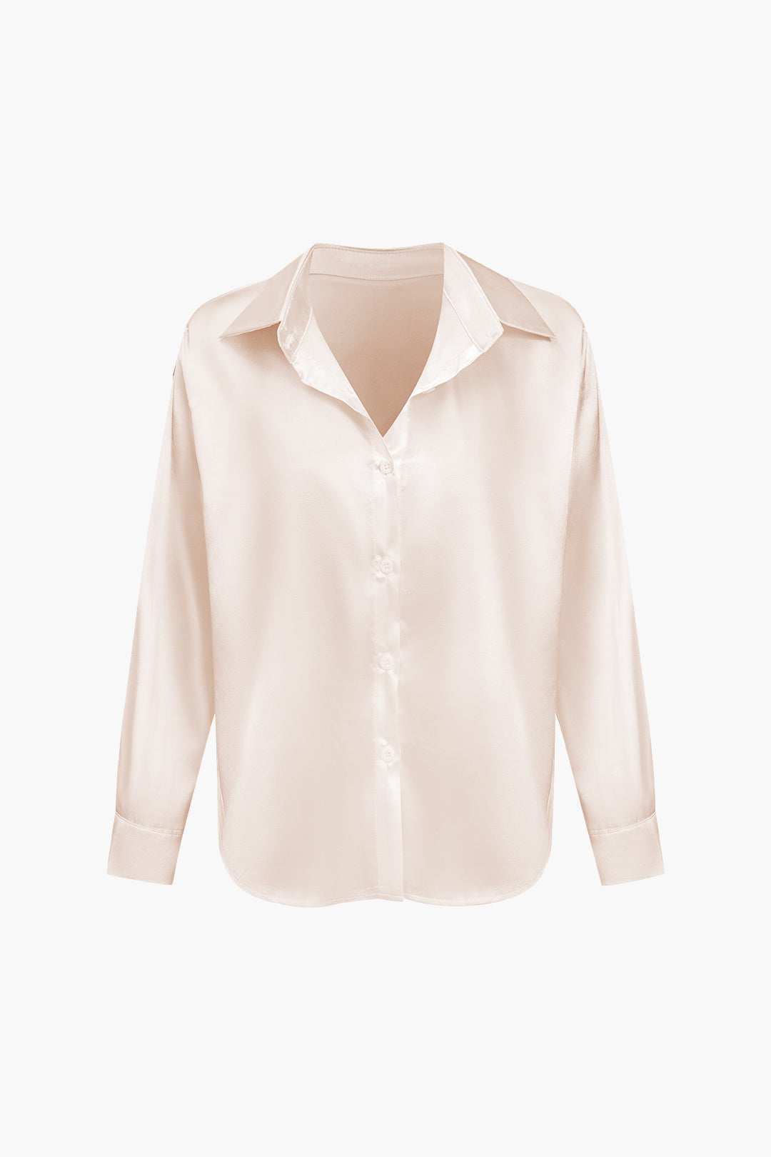Blusa de satén Lillian para mujer | Camisa elegante de manga larga, corte holgado y diseño atemporal