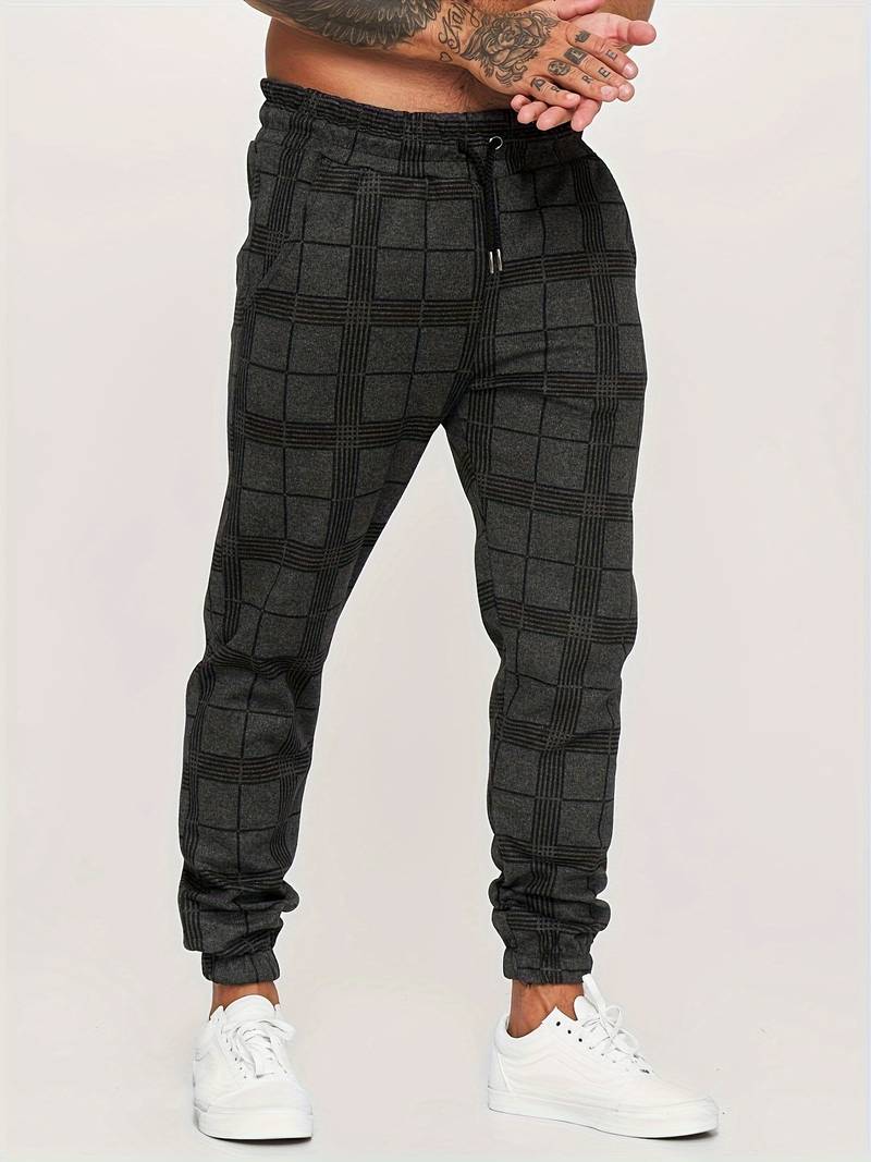 Emman | Pantaloni da jogging a quadri da uomo - Stile casual e confortevole