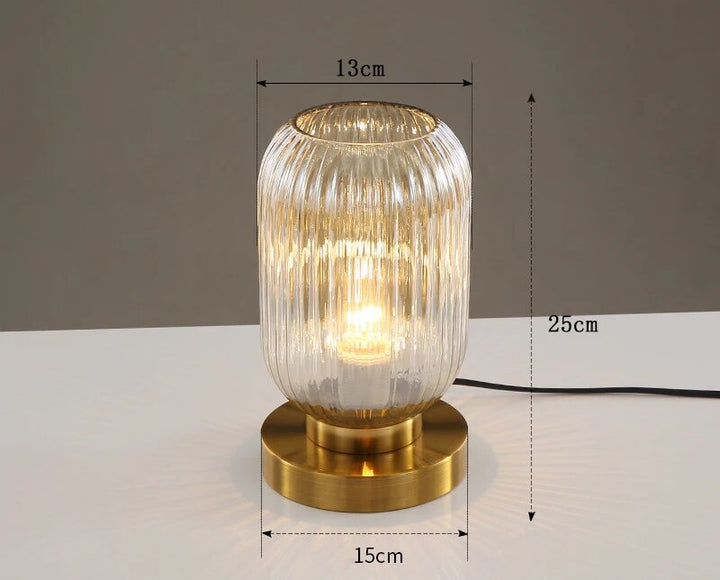 Lampe de Table Design Nordique en Verre – Élégance Moderne LED