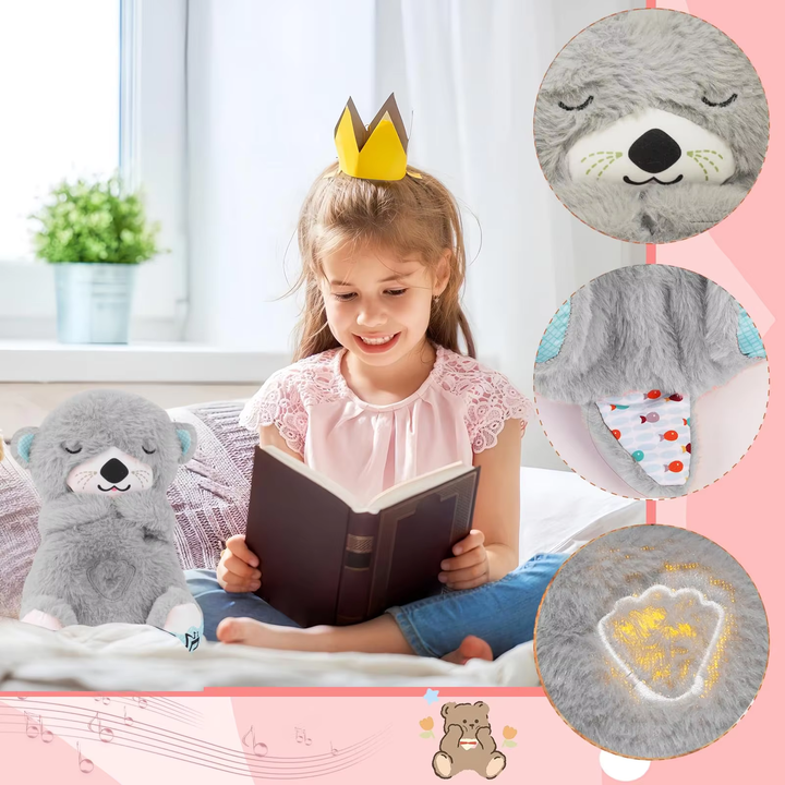 Peluche calmante com música e movimentos respiratórios | Companheiro de sono para crianças e adultos