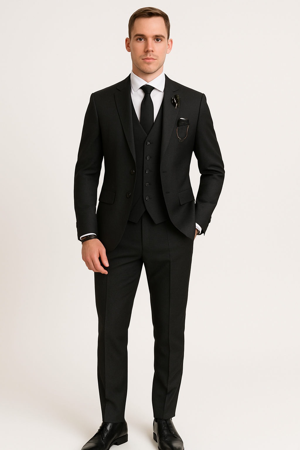 Winston's Finest: sofisticado traje de tres piezas para hombre
