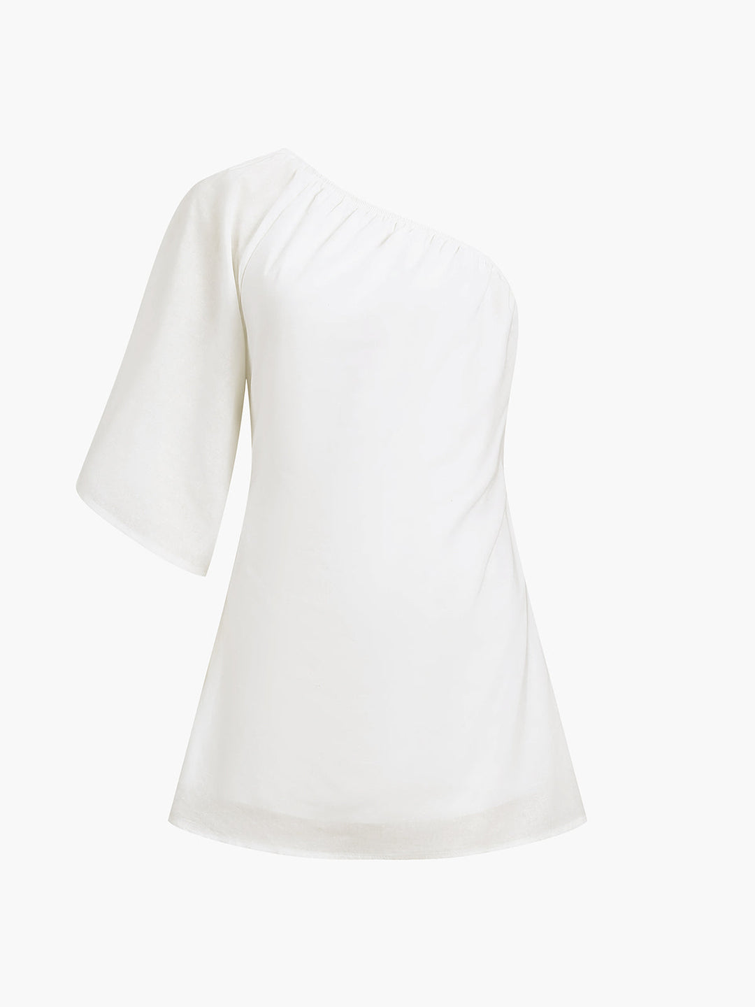 Nola | Robe d'été à une épaule en lin de coton aéré