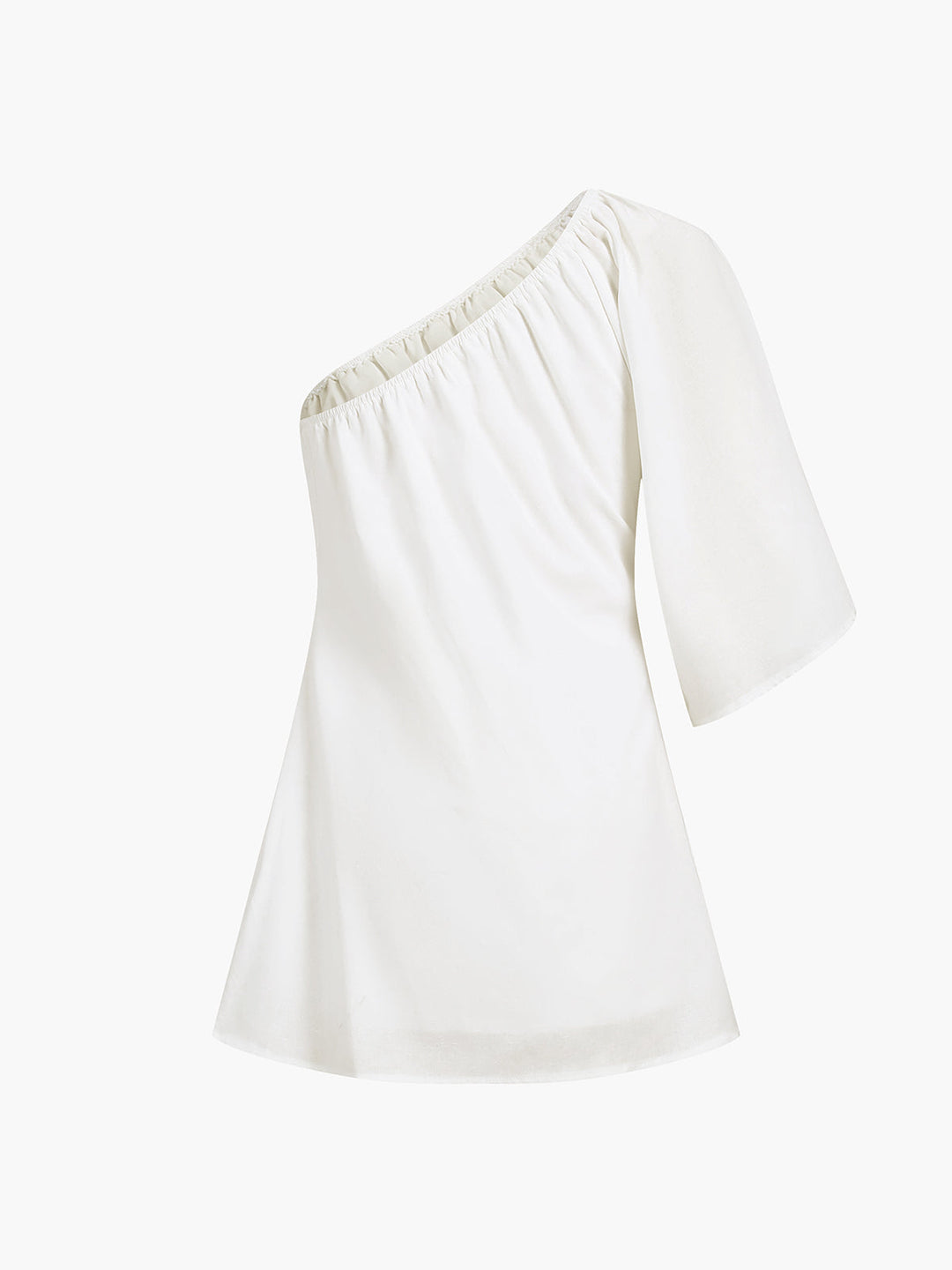 Nola | Robe d'été à une épaule en lin de coton aéré