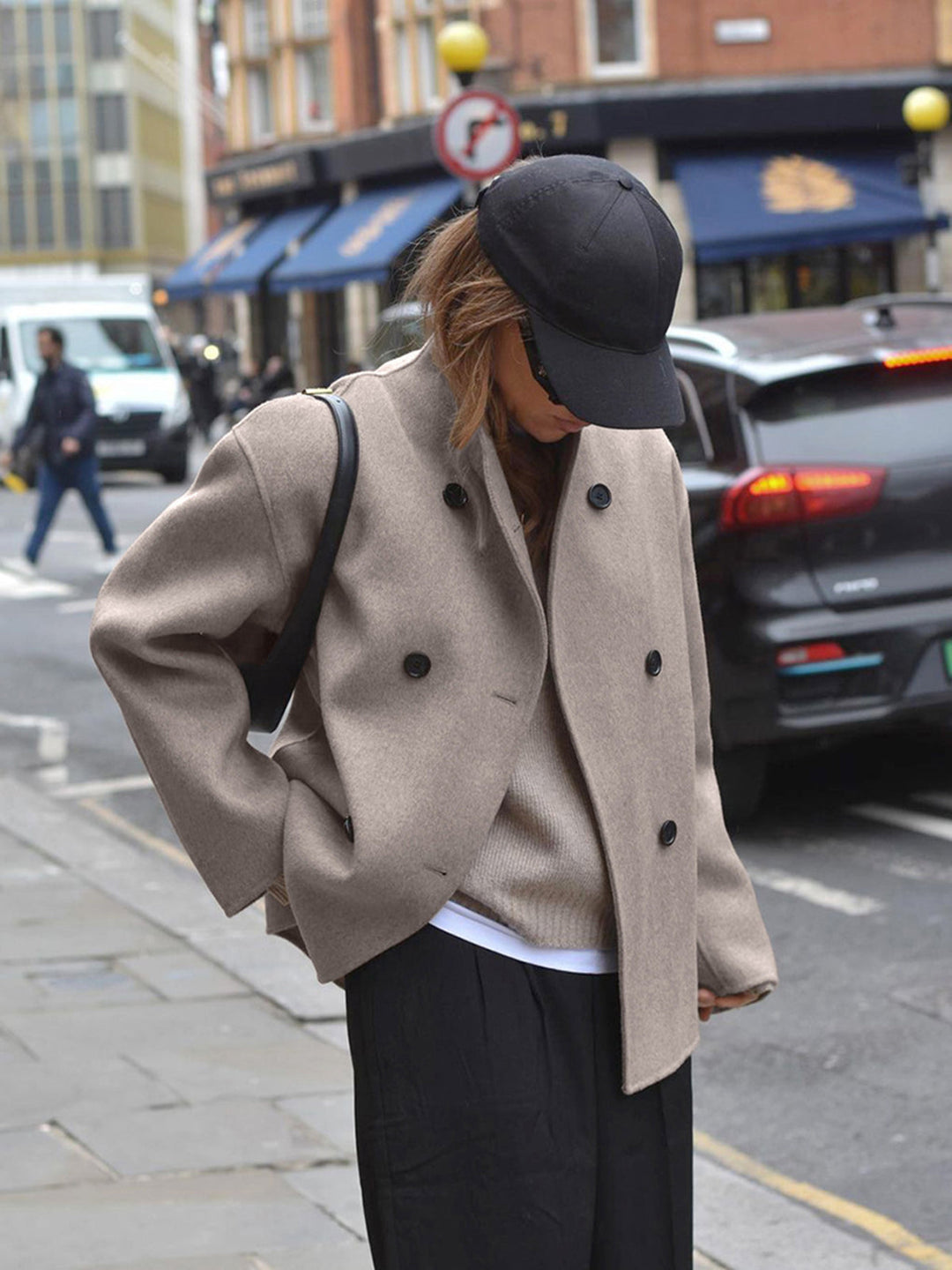Gina Manteau Oversize en Laine | Streetwear Tendance et Confortable