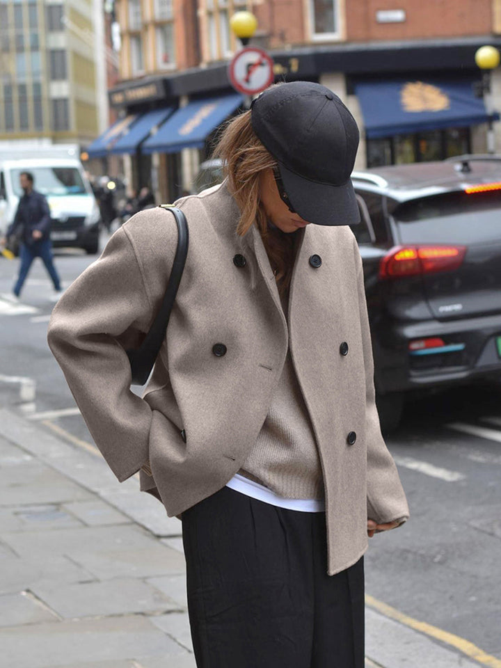 Gina Manteau Oversize en Laine | Streetwear Tendance et Confortable