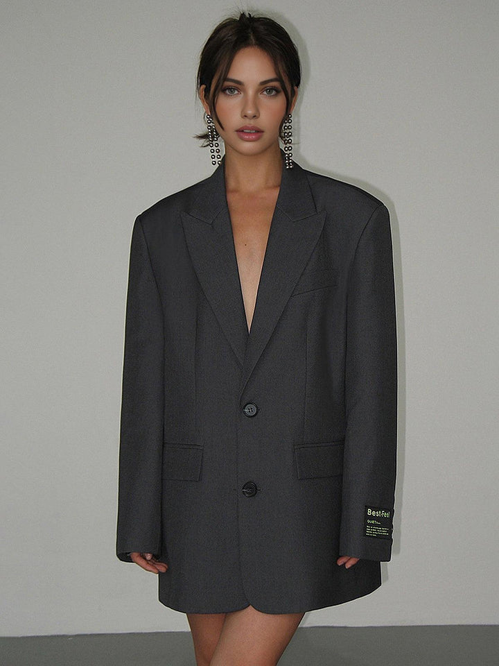 Blazer Lorène pour femme | Oversized & Elegant avec revers classique pour toutes les occasions