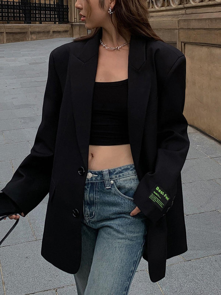 Blazer Lorène pour femme | Oversized & Elegant avec revers classique pour toutes les occasions