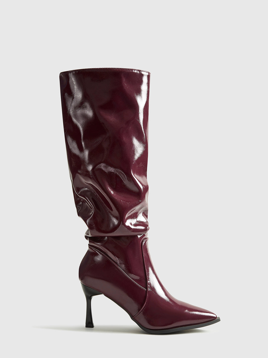 Paula Bottines en laque à talon | Bottines élégantes avec fermeture éclair & dentelle