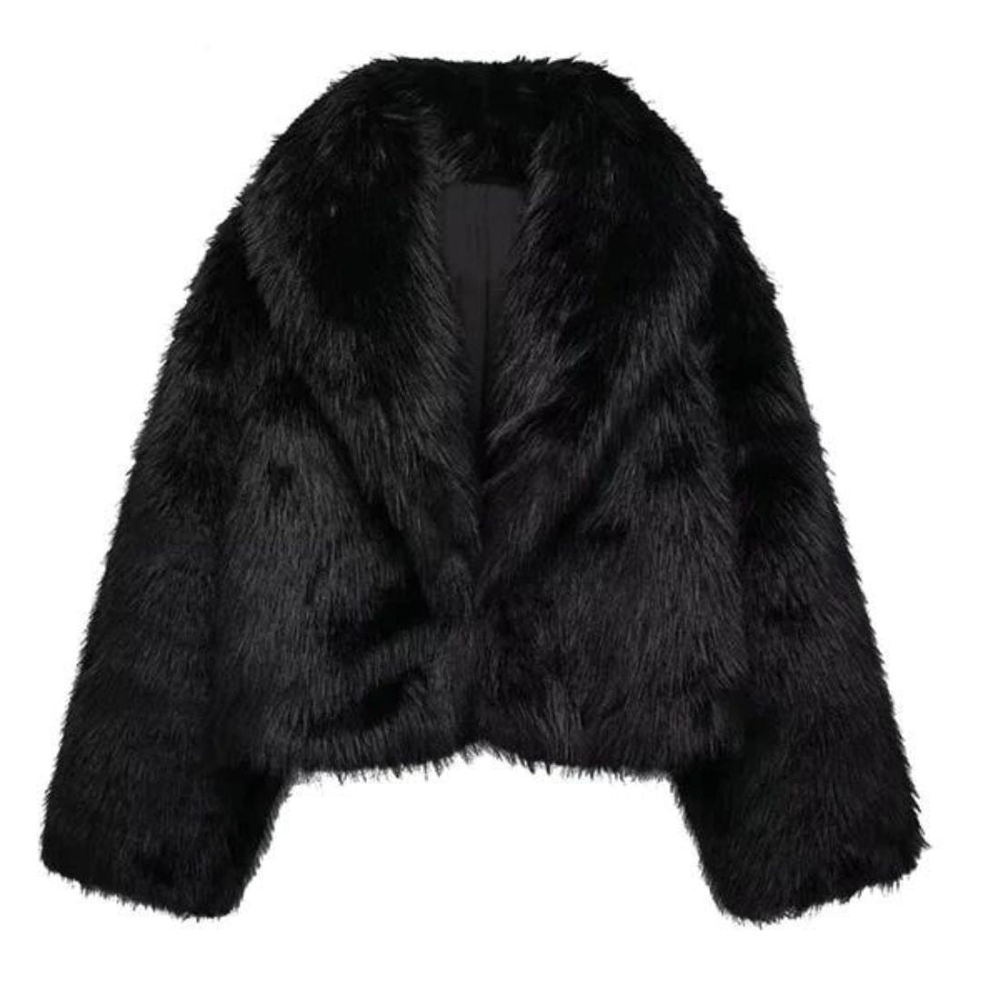 Gianna Manteau en Fausse Fourrure Éco | Design Italien Durable et Luxueux