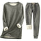 Conjunto térmico para mujer | Dos piezas liso | Cálido y cómodo