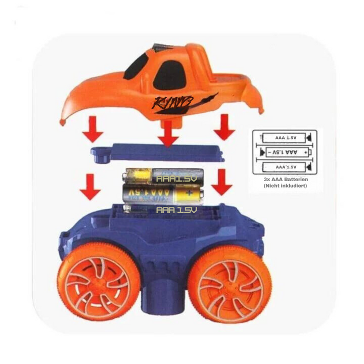 Circuito de corrida flexível com carro LED | Brinquedo interativo para crianças