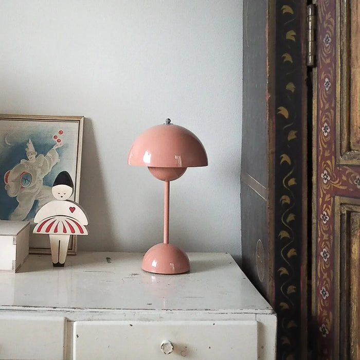 Lampada da tavolo a LED senza fili AuroraGlo | Design anni '60 con dimmer regolabile