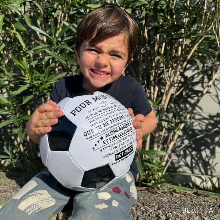 Futebol personalizado com mensagem de motivação | Presente único para crianças e adolescentes