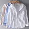 Blusa da donna in lino con taglio casual e cappuccio