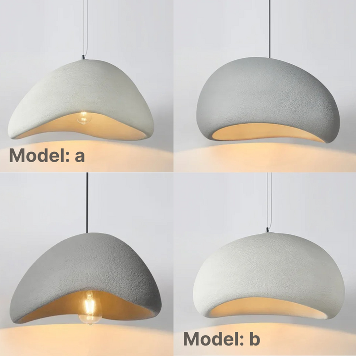 Lâmpada Suspensa Wasabi Bordô | Suspensão Design em Vidro & Metal Regulável