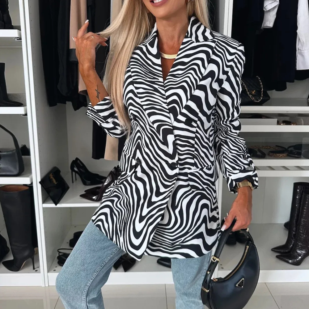 Beryl Blazer Élégant pour Femmes | Coupe Cintrée et Design Remarquable pour des Looks Polyvalents