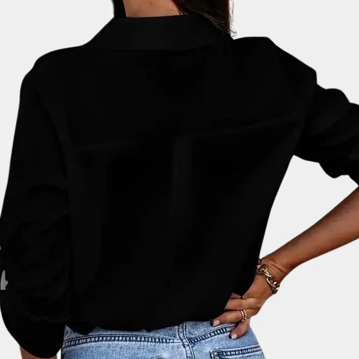 Blouse Chiara pour femmes | Blouse à manches longues avec coupe cintrée & style quotidien élégant