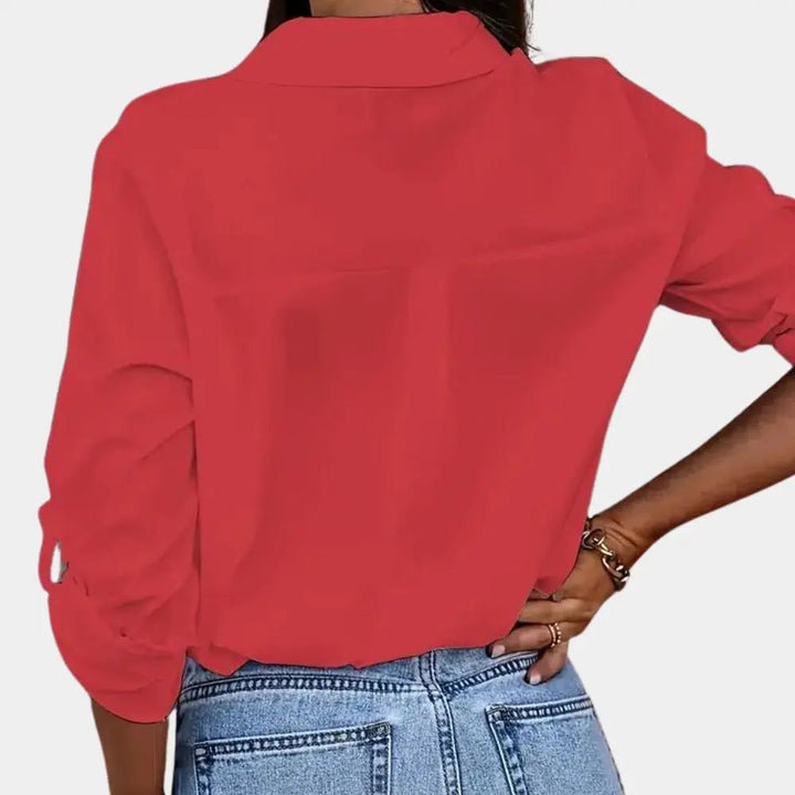 Blouse Chiara pour femmes | Blouse à manches longues avec coupe cintrée & style quotidien élégant