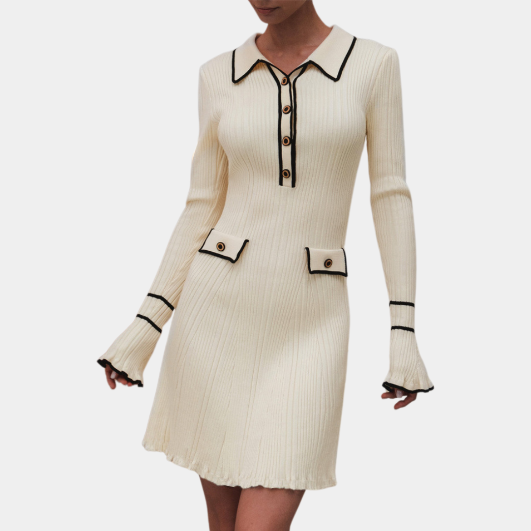 Darija Robe Longue Élégante pour Femme | Design en Tricot Élégant