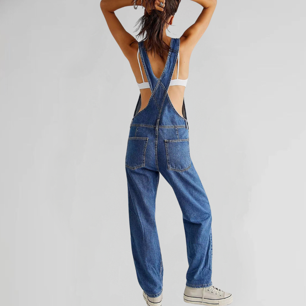 Valeria Jumpsuit Denim pour femmes | Une pièce confortable au look tendance pour le travail et les loisirs
