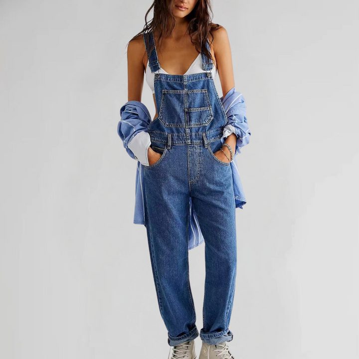 Valeria Jumpsuit Denim pour femmes | Une pièce confortable au look tendance pour le travail et les loisirs