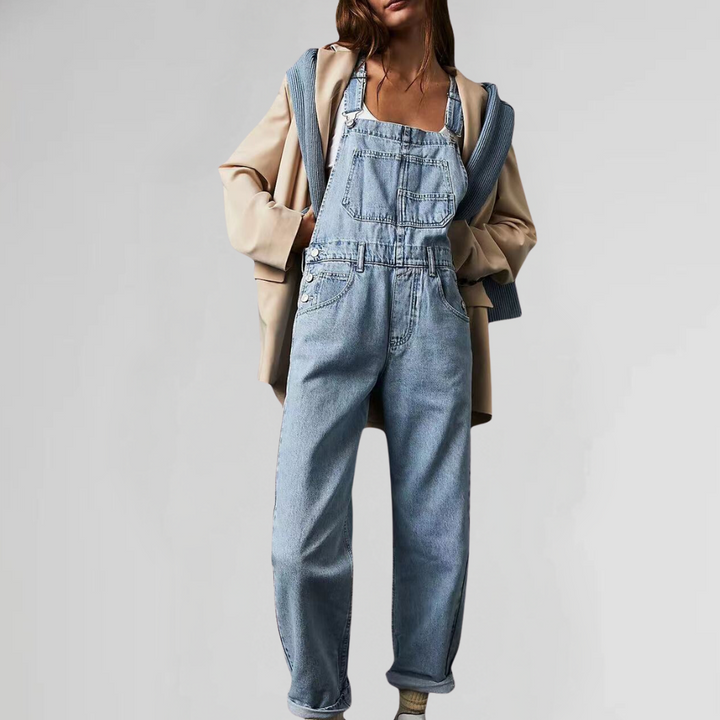 Valeria Jumpsuit Denim pour femmes | Une pièce confortable au look tendance pour le travail et les loisirs