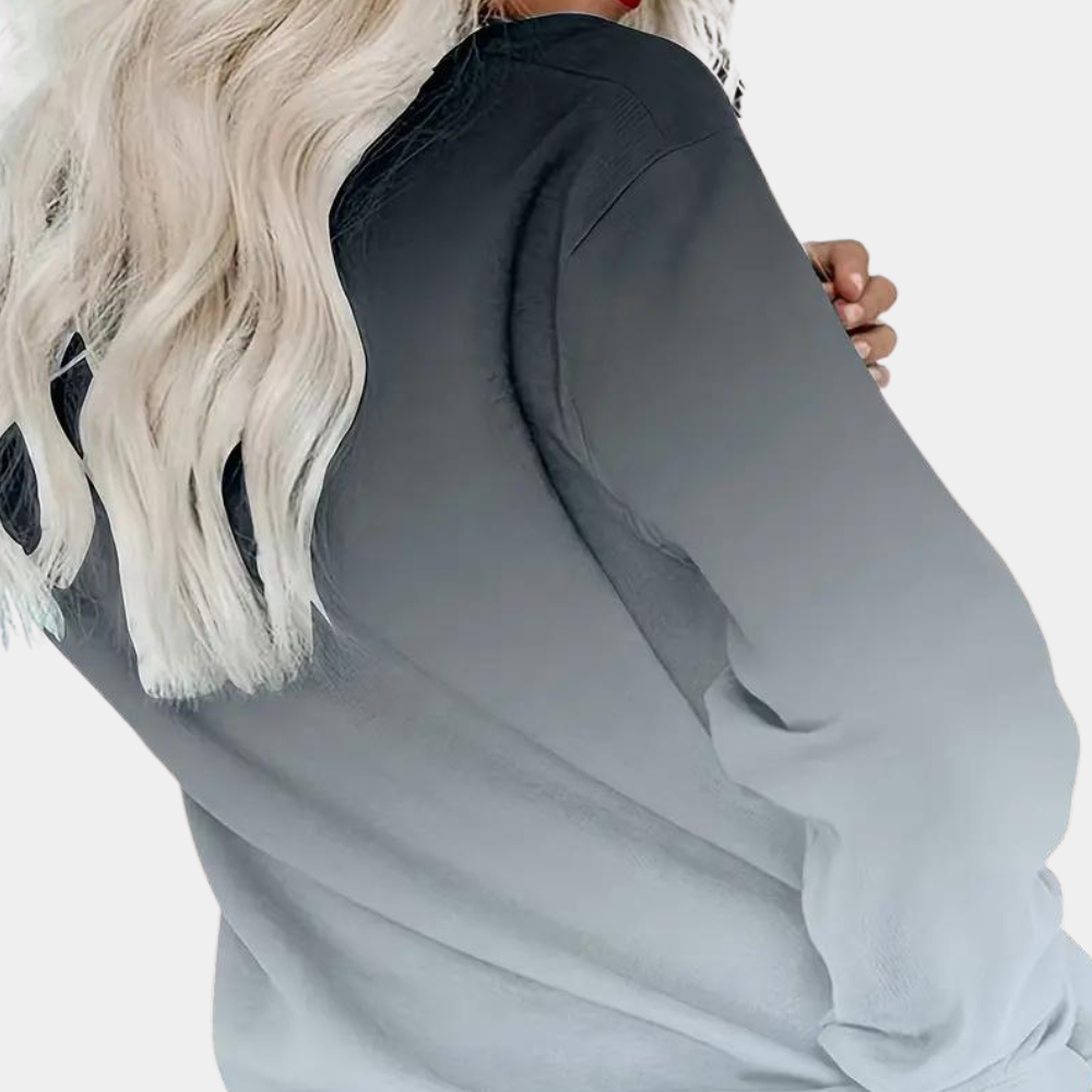 Ivet Sweatshirt Dégradé pour Femme | Pull Tendance & Confortable pour Tenues Décontractées