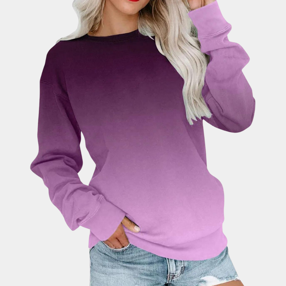 Ivet Sweatshirt Dégradé pour Femme | Pull Tendance & Confortable pour Tenues Décontractées