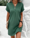 Eloisa - Robe midi à décolleté en V pour l'automne